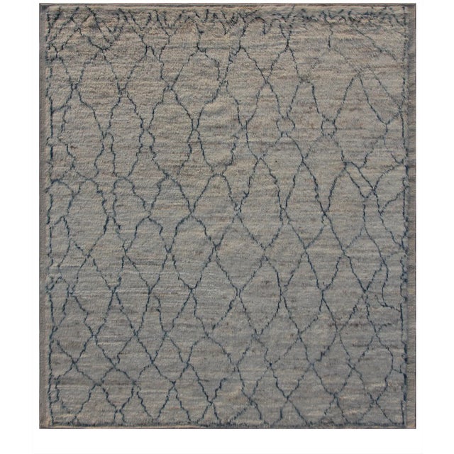 Modern Hand Knotted Navajo Style Rug- 8′6″ × 10′ For Sale - Image 4 of 4