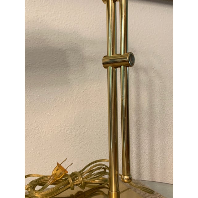 Vintage 1960s Brass Pharmacy Desk Lamp For Sale In Los Angeles - Image 6 of 11