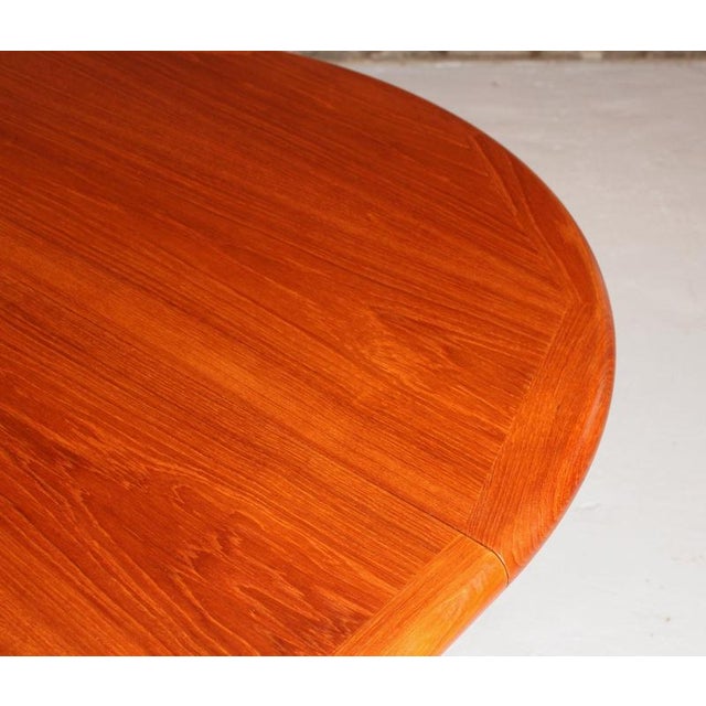Mid-Century Danish Extending Dining Table in Teak, 1970s For Sale - Image 12 of 13