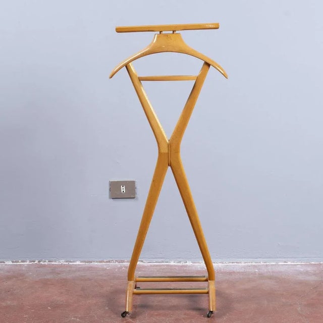 1950s Light Wood Clothes Rack by Reguitti Brothers For Sale - Image 5 of 9