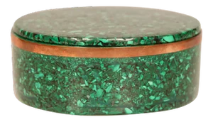 Large Vintage Genuine Malachite Box