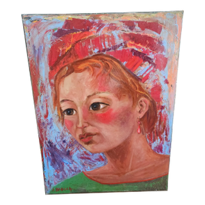Lady With a Coral Earring by Brocca