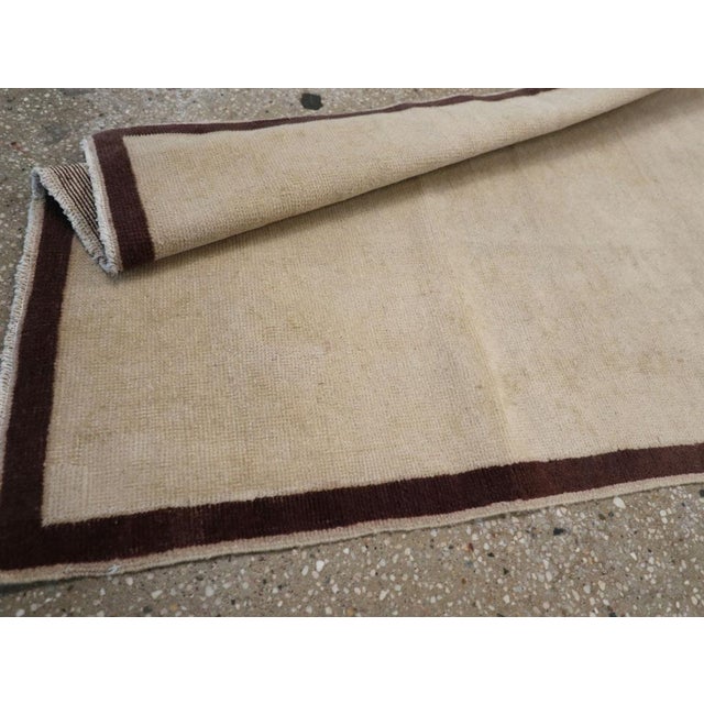 Beige Galerie Shabab Collection Mid-20th Century Turkish Oushak Throw Rug For Sale - Image 8 of 8