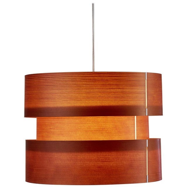 Wood Cister Wood Hanging Lamp by José Antonio Coderch For Sale - Image 7 of 7