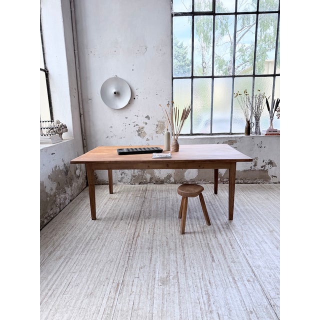 1950s Pitch Pine Farmhouse Table, 1950s For Sale - Image 5 of 18