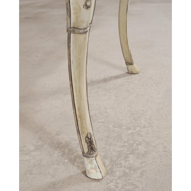 Dennis & Leen Beauvais Painted Square Salon Games Center Table For Sale - Image 17 of 18