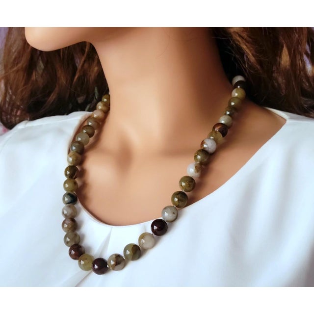 Multi-Color Pietersite Necklace For Sale - Image 4 of 8