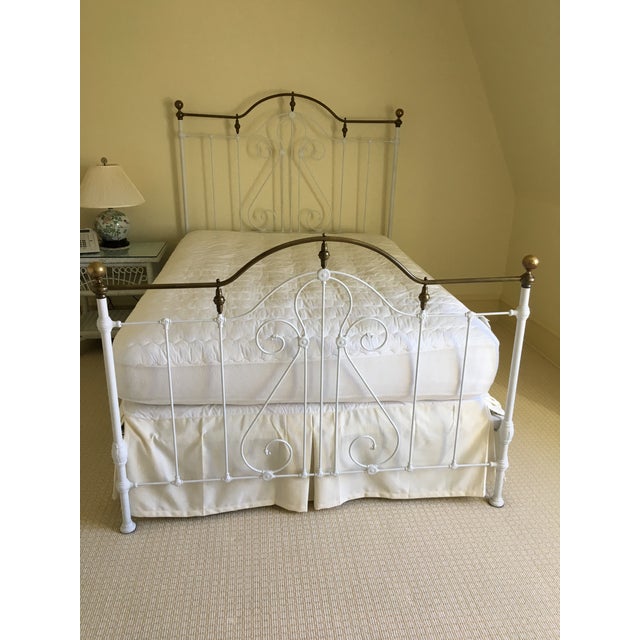 Late 19th Century Late 19th Century Antique Iron Bed For Sale - Image 5 of 5