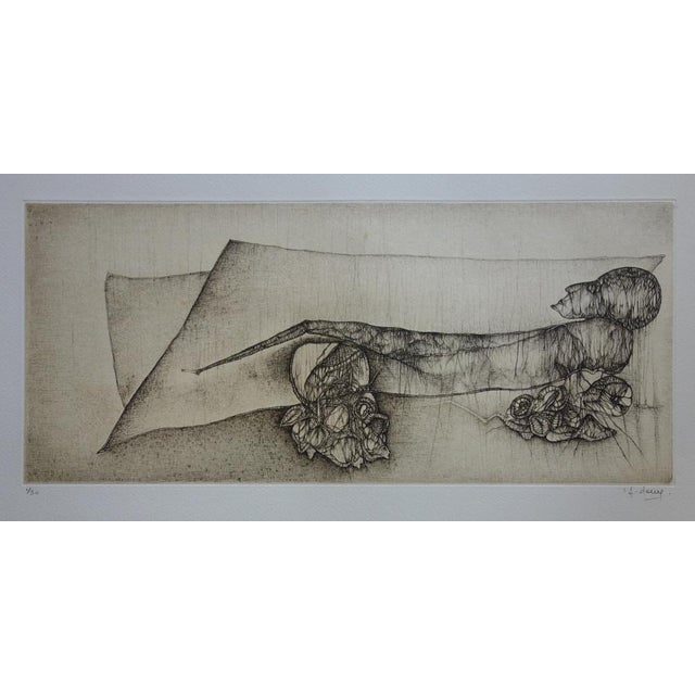 Fred Deux, The Dreamer, Original Etching For Sale - Image 6 of 6