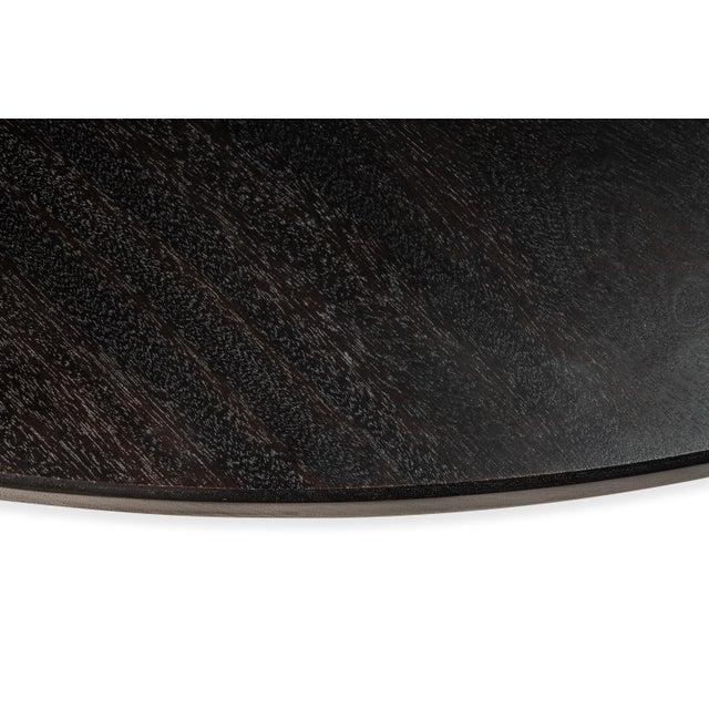 Organic Modern Dining Table in Solid Ebonized African Sapale Mahogany by Mark Leblanc, Usa, C. 2023 For Sale - Image 10 of 12
