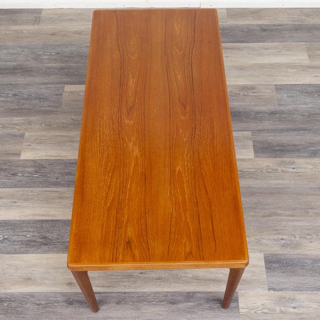 Wood Vintage Teak Coffee Table by Henning Kjærnulf for Vejle Mobelfabrik, 1960s For Sale - Image 7 of 14