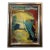 Circa 1940s Modern Abstract Expressionist Oil Painting on Board For Sale