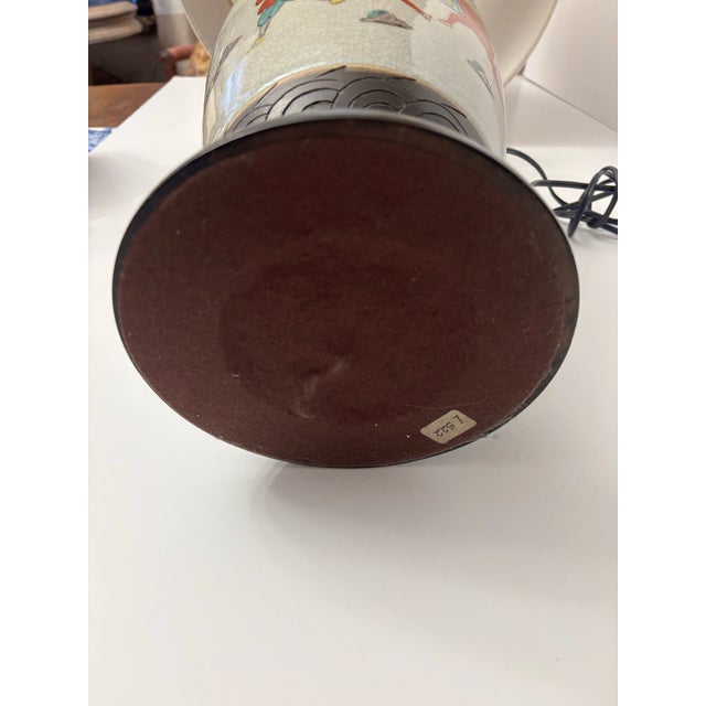 Vintage Asian Motif Table Lamp For Sale - Image 10 of 12