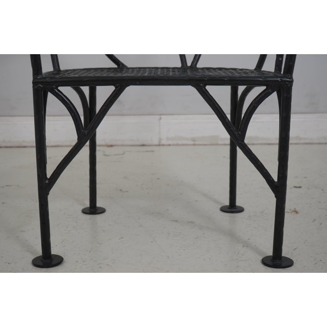 Pair of Winterthur Faux Bois Iron Chairs For Sale In Philadelphia - Image 6 of 18