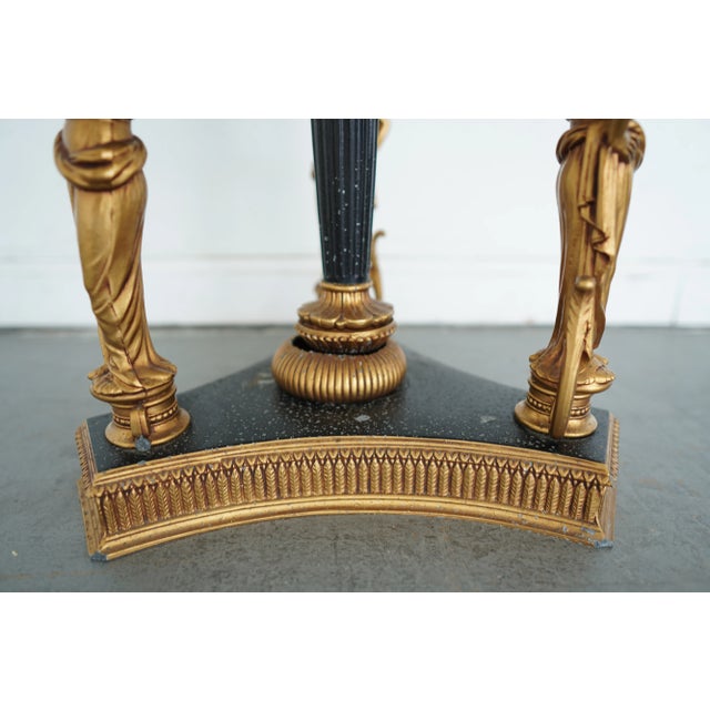 Vintage Marble Top Side Table For Sale - Image 10 of 12