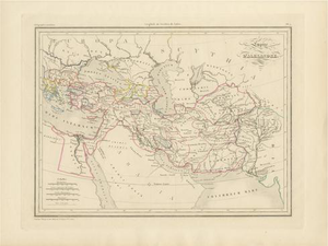 Empire Dalexandre Map of Alexander the Greats Empire, 1850