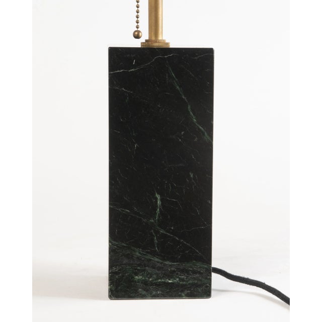 Black Petite Black Marble Mid-Century Table Lamp in the Manner of T.H. Robsjohn Gibbings for Hansen New York For Sale - Image 8 of 13
