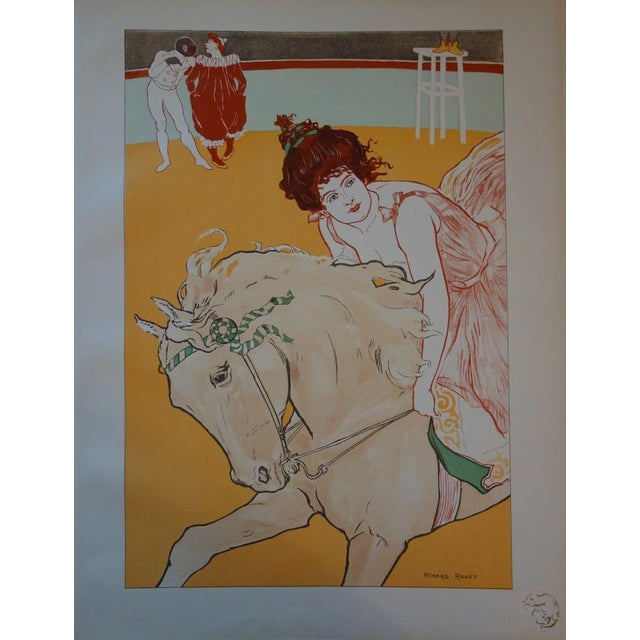 Richard Ranft, L'Ecuyère, 1897, Original Lithograph For Sale - Image 5 of 5