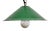 Industrial Green Enamel Factory Pendant Lamp, 1950s For Sale
