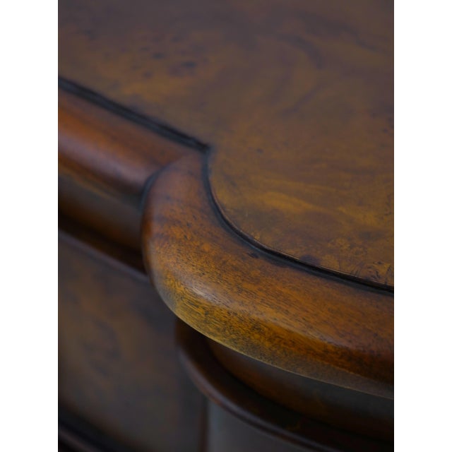 Theodore Alexander Burl Walnut French Commode For Sale - Image 10 of 17