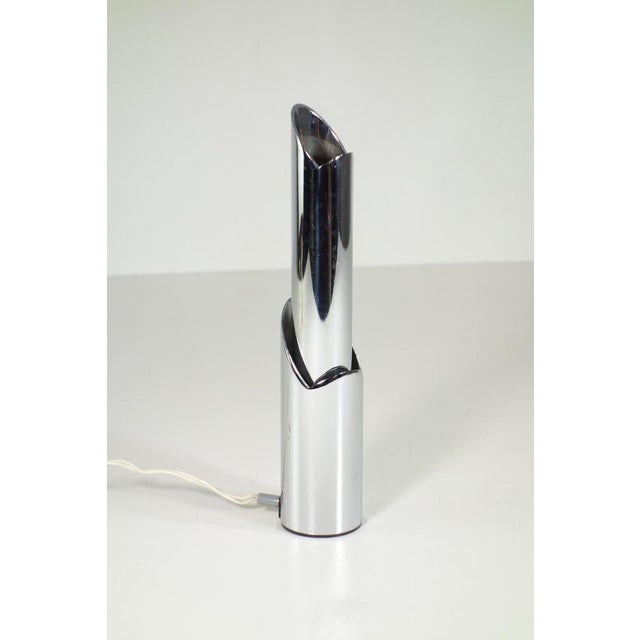 Small Table Lamp Italy, 1960 Chrome Metal Perfect working order European Plug (up to 250V).The wiring of this item may be...