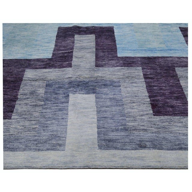 Moroccan Hand Knotted Wool Rug, 6'1''x9'11'' For Sale - Image 4 of 4