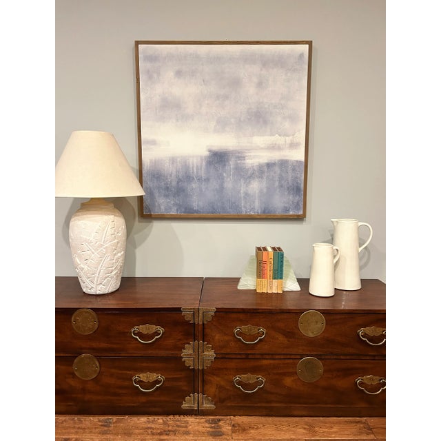 Mid-Century Onyx Marble Bookends Light Green & White With Etched Sunburst Detail- a Pair For Sale - Image 9 of 10