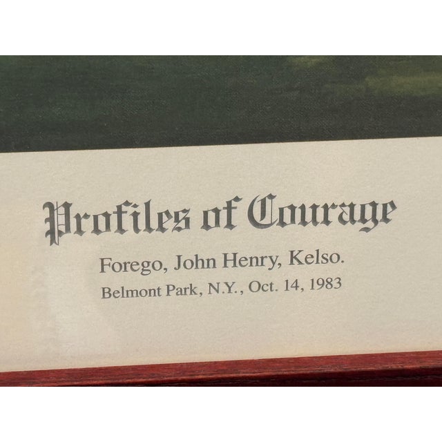 Richard Stone Reeves Profiles of Courage Lithograph, Framed For Sale - Image 4 of 11