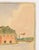 Mid-Century Swedish Outsider Folk Art Original Watercolor Painting, Signed, Lake Landscape For Sale - Image 4 of 5