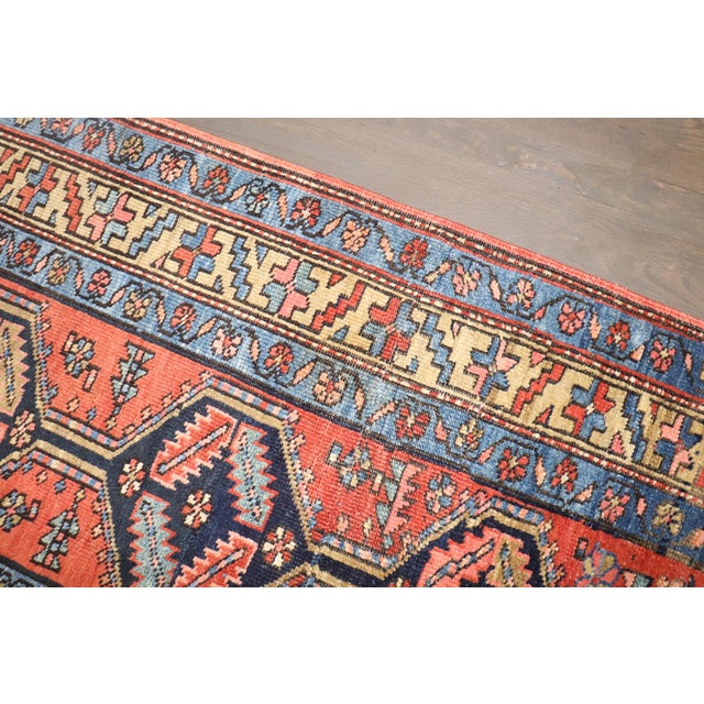 Antique Zabihi Collection Persian Heriz Runner - 2'11" x 6'6" For Sale In New York - Image 6 of 9
