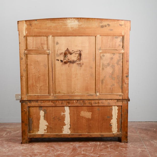 Wood Art Deco Carved Bench with Armrests For Sale - Image 7 of 18