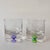 1980s Vintage Krosno Handblown Bubble Base Rocks Glasses – Polish Glassware Purple & Green - Set of 2 For Sale - Image 5 of 8