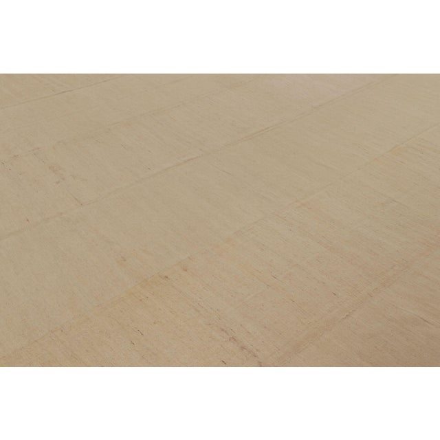 Textile Oversized Vintage Mazandaran Kilim Runner in Warm Beige Tones - Rug & Kilim For Sale - Image 7 of 10
