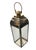 Large Mid-Century Modern Polished Stainless Steel and Brass Floor Lantern For Sale - Image 4 of 12