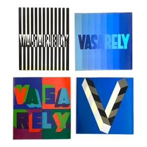 Vasarely: Plastic Arts of the 20th Century 4-Book Set Edited by Marcel Joray