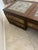 Vintage South East Asian Hand-Carved Five-Drawer Coffee Table With 3 Piece Glass Top Insets For Sale - Image 9 of 12