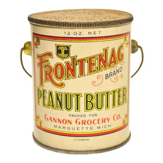 Vintage Frontenac Peanut Butter Tin Pail For Sale