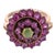 Victorian Late 19th Century Victorian Cats Eye Chrysoberyl Ruby Low Karat Gold and Silver Halo Ring, Size 6.5 For Sale - Image 3 of 6