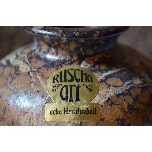 Vintage Brutalist Vase from Ruscha For Sale - Image 11 of 12