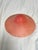 Glass Vintage Art Deco Salmon Ribbed Pink Glass, Shade Lamp Fixture For Sale - Image 7 of 10