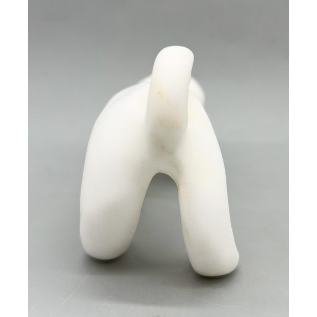 Alvino Bagni Vintage Italian Alabaster Cat Sculpture by Ditta Prof. Bessi – Mid-Century Modern / Minimalist For Sale - Image 4 of 10