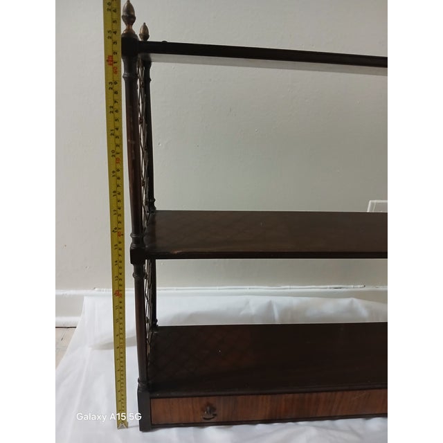 Kittinger Buffalo Mahogany Hanging Shelf. For Sale - Image 9 of 10