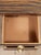 Burnt Umber Madagascar 1950s Vintage Single Pedestal Double Drawer Desk For Sale - Image 8 of 11
