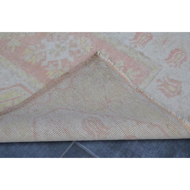 Small Bohemian Oushak Rug, 1960s For Sale - Image 9 of 11