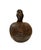 Wood Vintage Hand Carved Wood Duck Decoy Figure / Statue / Object With Amber Eyes For Sale - Image 7 of 9