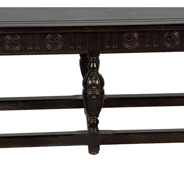 Kittinger Antique Kittinger William and Mary Style Walnut Bench or Low Sofa Table For Sale - Image 4 of 6