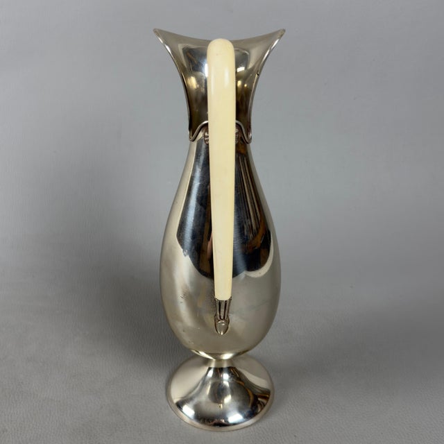 1960s Modernist 800 Silver Pourer Jug, 1960s For Sale - Image 5 of 11