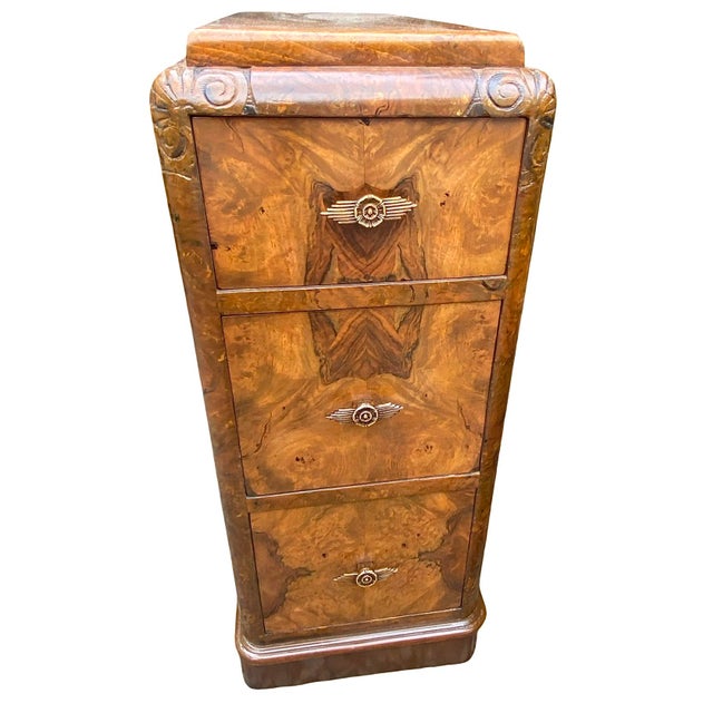 Art Deco Bedside Tables, 1920s, Set of 2 For Sale - Image 12 of 13