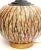 Mid Century Lacquered Coconut Shell Inlay Gourd-Form Table Lamp on Rattan Base For Sale In West Palm - Image 6 of 6
