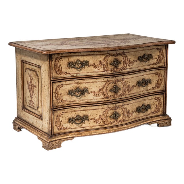 Baroque Hand-Painted Commode, 18th Century For Sale